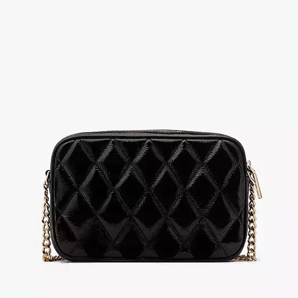 NWT Kate Spade Quilted Crossbody in Black - Picture 4 of 7